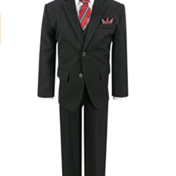 Gino Giovanni Boy's Formal 2 Buttons Pinstripe - Picture 1 of 10